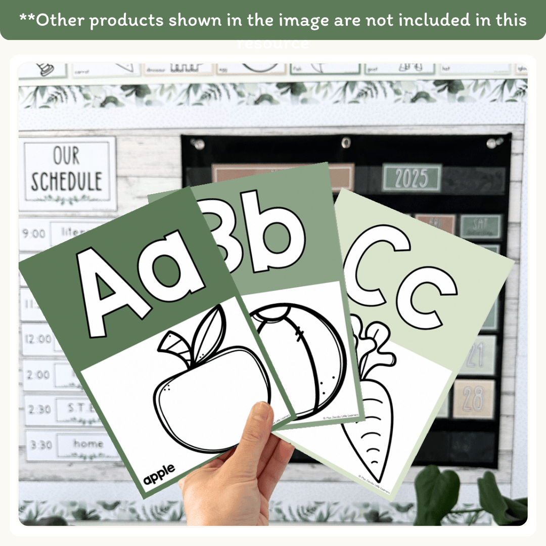 Alphabet Posters Natural Colors - Modern Botanical Theme - MJLL – Miss ...