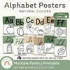 Alphabet Posters Natural Colors - Modern Botanical Decor - Miss Jacobs Little Learners