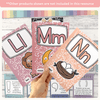Alphabet Posters - Pastel Composition Notebook Classroom Decor - Miss Jacobs Little Learners
