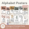 ALPHABET POSTERS | SIMPLE BOHO - Miss Jacobs Little Learners