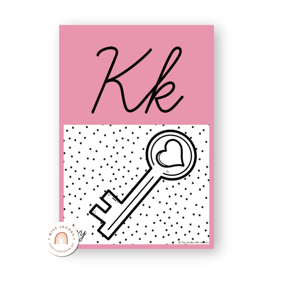 Alphabet Posters - Spotty Pastel Classroom Decor - Miss Jacobs Little Learners