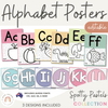 ALPHABET POSTERS | SPOTTY PASTELS | Muted Rainbow Theme - Miss Jacobs Little Learners