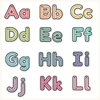 Alphabet Tracing Cards - Pastel Composition Notebook Classroom Decor - Miss Jacobs Little Learners