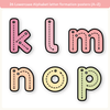 Alphabet Tracing Cards - Pastel Composition Notebook Classroom Decor - Miss Jacobs Little Learners