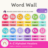 ALPHABET WORD WALL | BRIGHTS | CLASSROOM DECOR - Miss Jacobs Little Learners