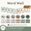 Alphabet Word Wall - Modern Jungle Classroom Decor - Miss Jacobs Little Learners