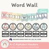 Alphabet Word Wall - Pastel Composition Notebook Classroom Decor - Miss Jacobs Little Learners