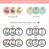 Alphabet Word Wall - Pastel Composition Notebook Classroom Decor - Miss Jacobs Little Learners