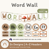Alphabet Word Wall - Woodland Theme Classroom Decor - Miss Jacobs Little Learners
