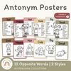 Antonym Posters - Australiana English Decor - Miss Jacobs Little Learners