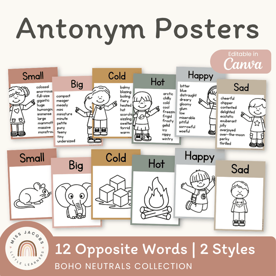 Antonym Posters - Boho Neutrals English Decor