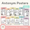 Antonym Posters - Cutesy Pastel English Decor - Miss Jacobs Little Learners