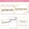 Antonym Posters - Daisy Gingham Pastels English Decor - Miss Jacobs Little Learners