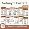 Antonym Posters - Desert Neutrals English Decor - Miss Jacobs Little Learners