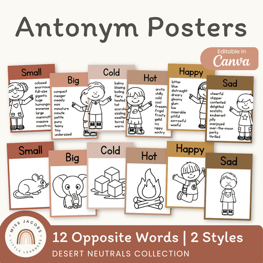 Antonym Posters - Desert Neutrals English Decor