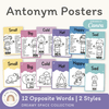Antonym Posters - Dreamy Space English Decor - Miss Jacobs Little Learners