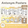 Antonym Posters - Happy Hive English Decor - Miss Jacobs Little Learners