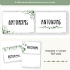 Antonym Posters - Modern Botanical English Decor - Miss Jacobs Little Learners