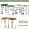 Antonym Posters - Modern Botanical English Decor - Miss Jacobs Little Learners