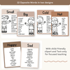 Antonym Posters - Neutrals English Decor - Miss Jacobs Little Learners