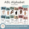 ASL Alphabet Posters - American Sign Language - Cute Sea Life - Miss Jacobs Little Learners