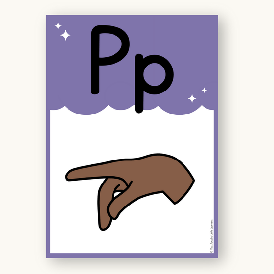 ASL Alphabet Posters: American Sign Language - Dreamy Space Classroom Decor - Miss Jacobs Little Learners
