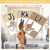 ASL Alphabet Posters: American Sign Language - Happy Hive Classroom Decor - Miss Jacobs Little Learners
