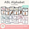 ASL Alphabet Posters: American Sign Language - Pastel Composition Notebook Decor - Miss Jacobs Little Learners