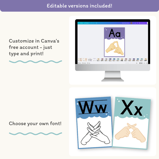 Auslan Alphabet Posters: Australian Sign Language - Dreamy Space Classroom Decor - Miss Jacobs Little Learners