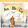 Auslan Alphabet Posters: Australian Sign Language - Happy Hive Classroom Decor - Miss Jacobs Little Learners