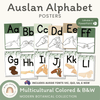Auslan Alphabet Posters (Australian Sign Language) - Modern Botanical - Miss Jacobs Little Learners