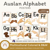Auslan (Australian Sign Language) Alphabet Posters | Daisy Gingham Neutrals Classroom Decor - Miss Jacobs Little Learners