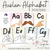 Auslan (Australian Sign Language) Alphabet Posters | Daisy Gingham Pastels Classroom Decor - Miss Jacobs Little Learners