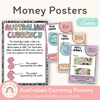Australian Money Posters - Pastel Composition Notebook Math Decor - Miss Jacobs Little Learners