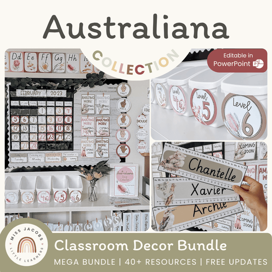 Australiana Classroom Decor Bundle - Miss Jacobs Little Learners