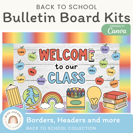 Back to School Bulletin Board Decor Kit