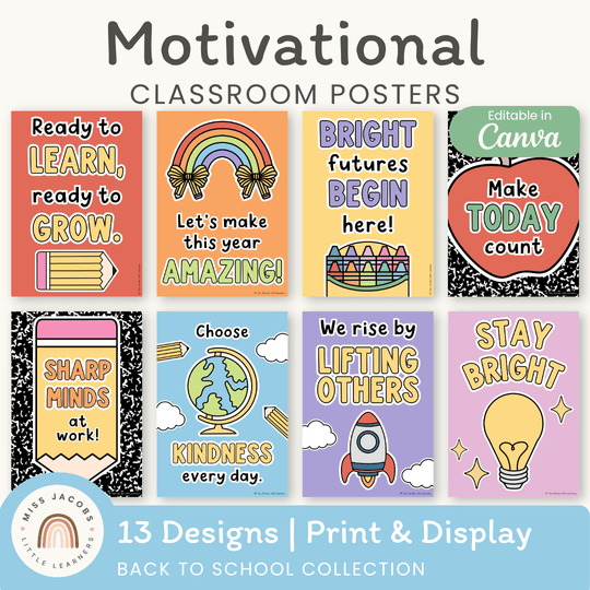 Back to School Classroom Posters