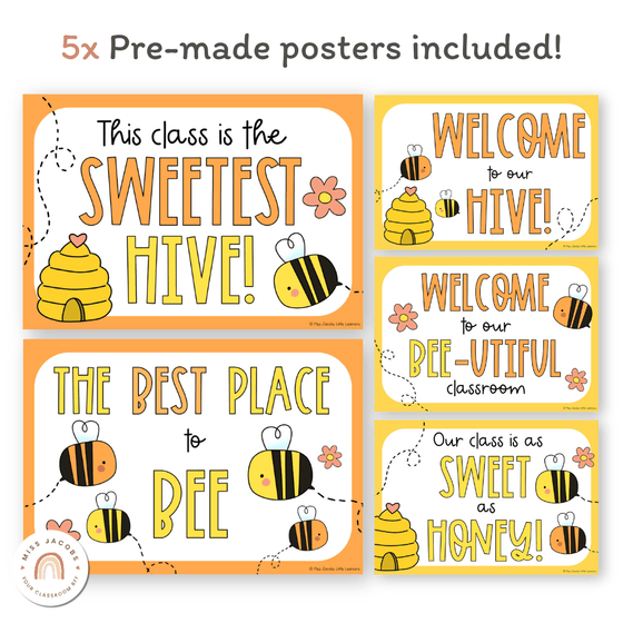 Bee Hive Door Display Classroom Decor - Miss Jacobs Little Learners
