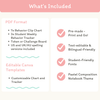 Behavior Chart, Tracker & Reward System - Pastel Composition Notebook Decor - Miss Jacobs Little Learners