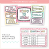 Behavior Chart, Tracker & Reward System - Pastel Composition Notebook Decor - Miss Jacobs Little Learners