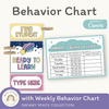 Behavior Clip Chart - Dreamy Space Classroom Decor - Miss Jacobs Little Learners