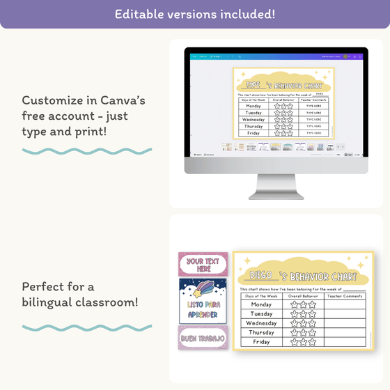 Behavior Clip Chart - Dreamy Space Classroom Decor - Miss Jacobs Little Learners