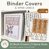 Binder Covers and Spine Labels - Modern Jungle Classroom Decor - Miss Jacobs Little Learners