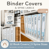 Binder Covers and Spine Labels - Modern Ocean Classroom Decor - Miss Jacobs Little Learners