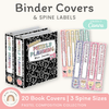 Binder Covers and Spine Labels - Pastel Composition Notebook Classroom Decor - Miss Jacobs Little Learners
