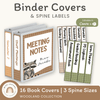 Binder Covers and Spine Labels - Woodland Theme Classroom Decor - Miss Jacobs Little Learners