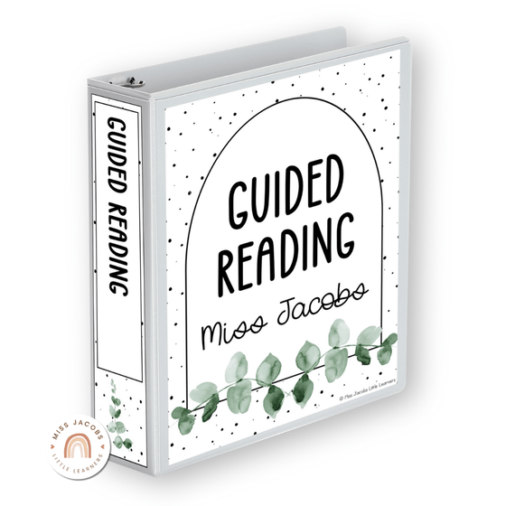 Binder Covers and Spines Template - Modern Botanical Decor - Miss Jacobs Little Learners