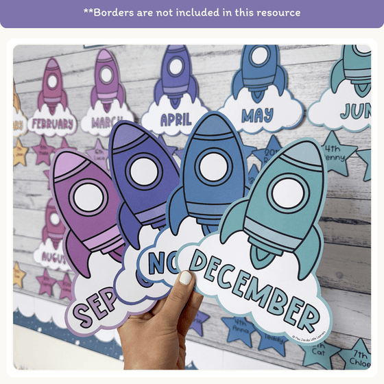 Birthday Display - Dreamy Space Theme Classroom Decor - Miss Jacobs Little Learners