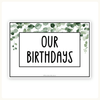 Birthday Display - Modern Botanical Classroom Decor - Miss Jacobs Little Learners