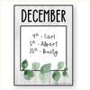 Birthday Display - Modern Botanical Classroom Decor - Miss Jacobs Little Learners